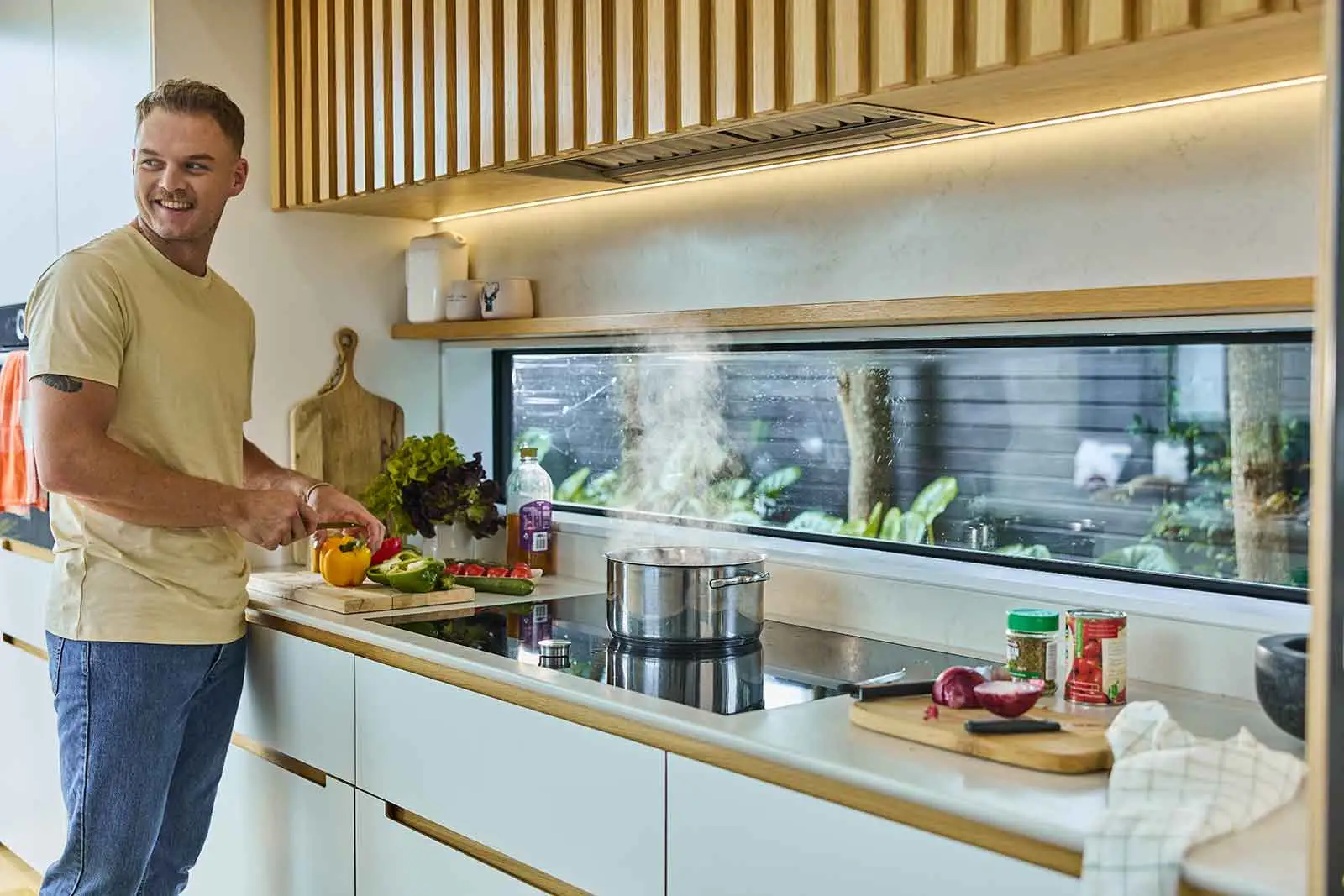 Induction cooktops.
